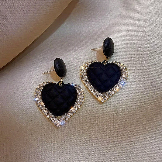 Orecchini Dark Heart in Oro