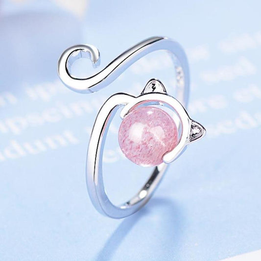 Anello Rose Catkin in Argento Sterling 925 e Agata