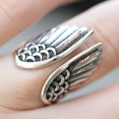 Anello angelico regolabile in argento sterling 925