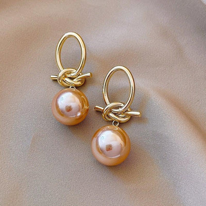 Orecchini a goccia con perle d'oro