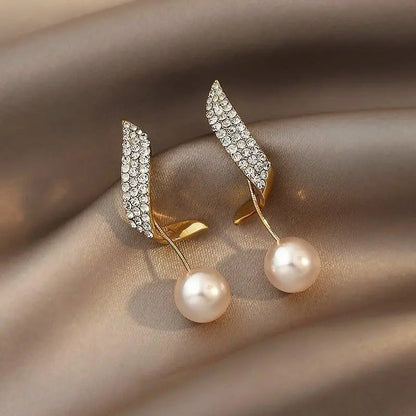 Orecchini con Perle Dorate