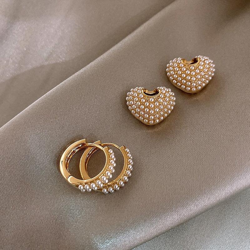 Orecchini d'oro "Perle d'Amore