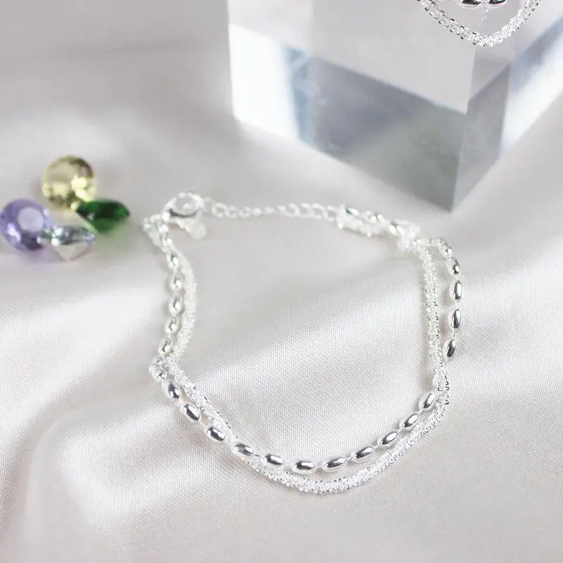 Bracciale in zirconia d'argento