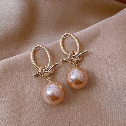 Orecchini a goccia con perle d'oro