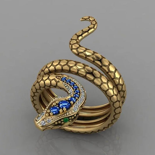 Anello di Python Dorato