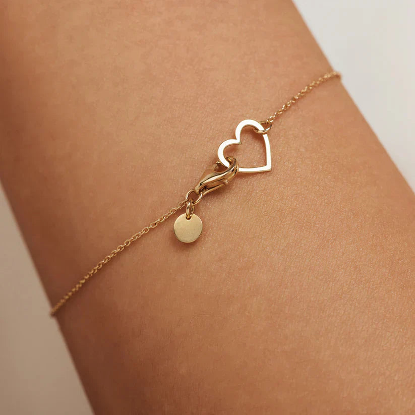 Braccialetto con cuore Lilou | Oro