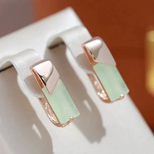 Orecchini Eleganti Verdi