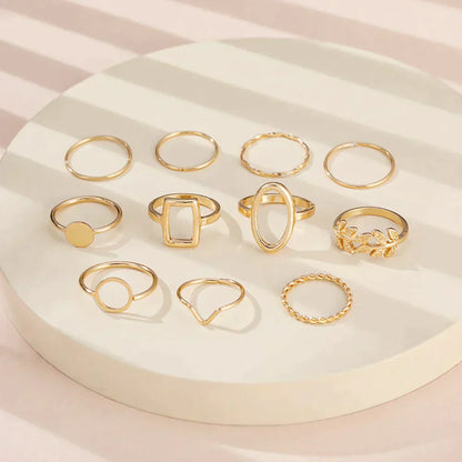 Confezione da 11 anelli vintage in argento