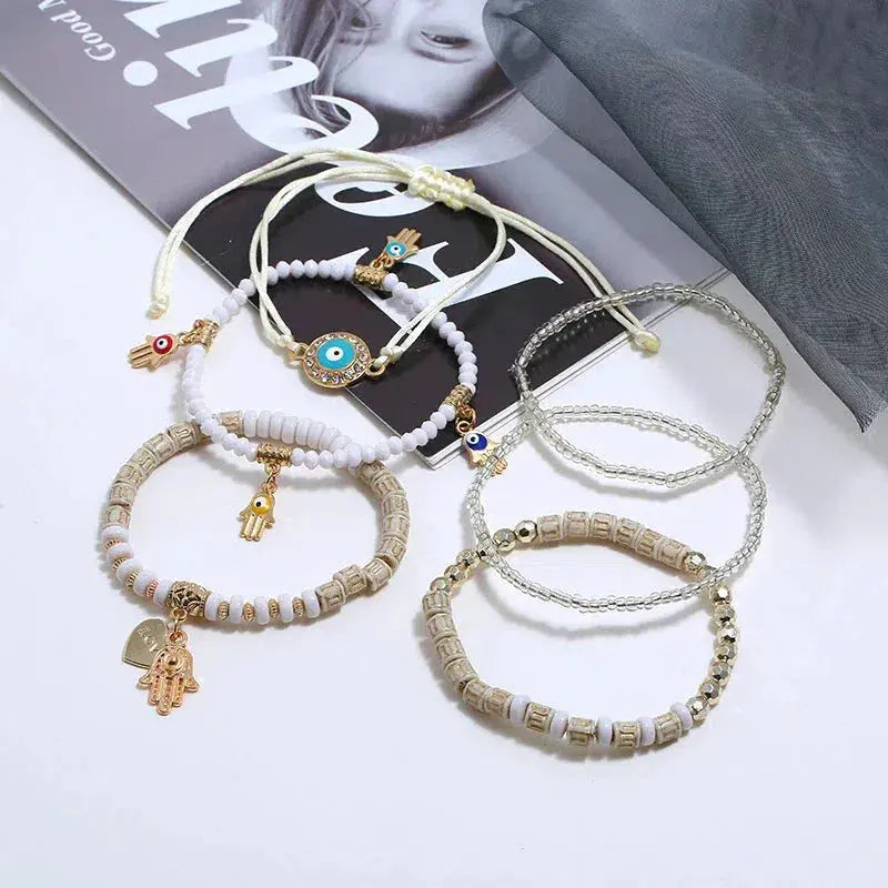 Set di braccialetti Hamsa