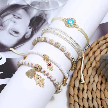 Set di braccialetti Hamsa