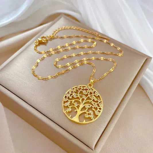 Collana Roots of Life in oro