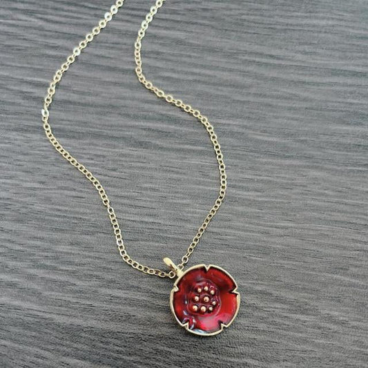 Collana Vintage Rossa in Oro