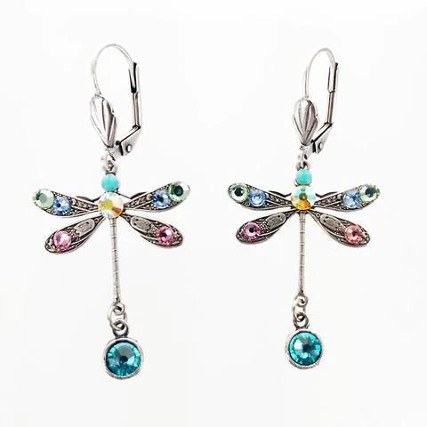Orecchini vintage con libellula