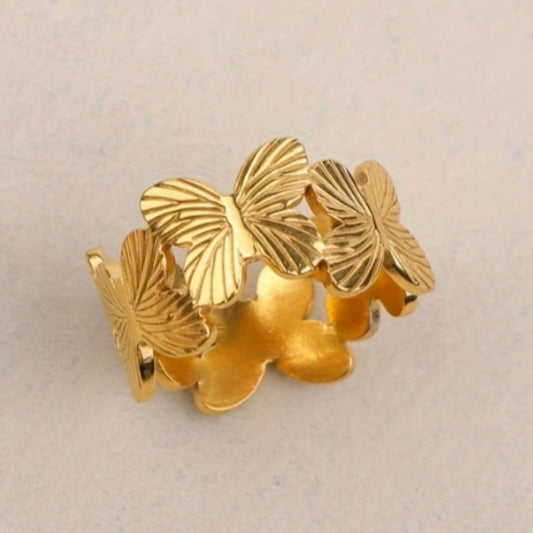 Anello Farfalla Dorato