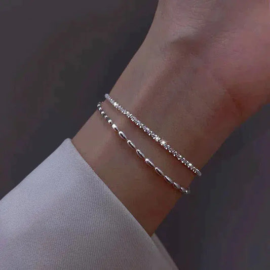Bracciale in zirconia d'argento