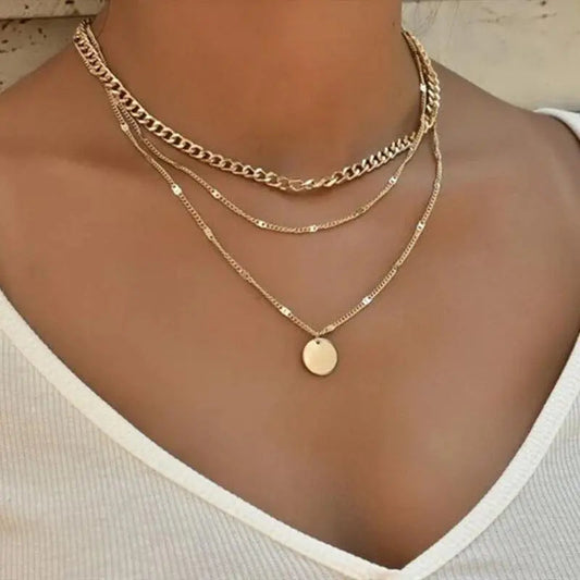 Collana placcata oro e argento