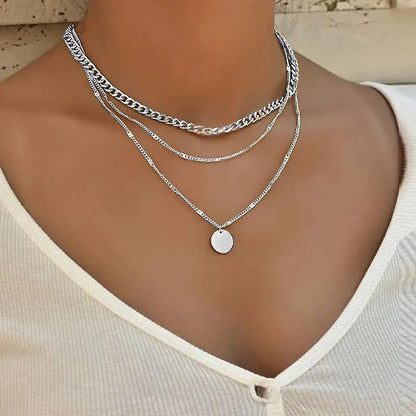 Collana placcata oro e argento