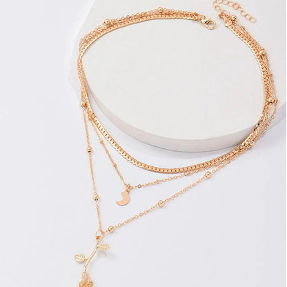 Collana con ciondolo Golden Rose