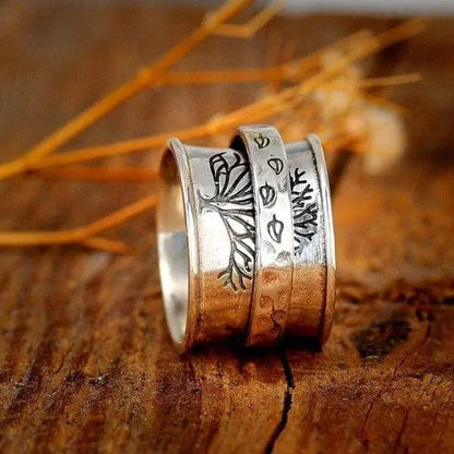 Anello meditatore "Albero della Vita" con rotella
