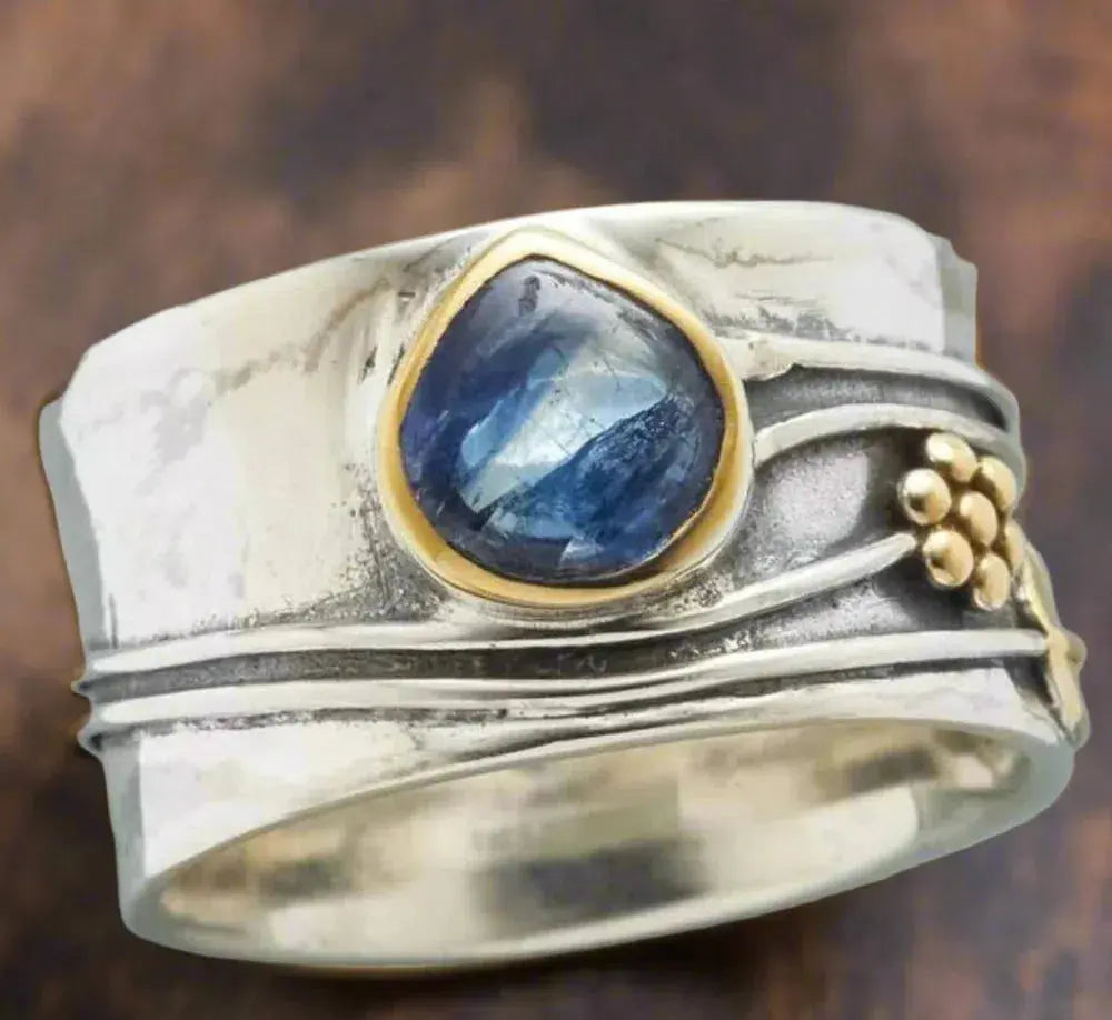 Anello di meditazione in pietre preziose bohémien