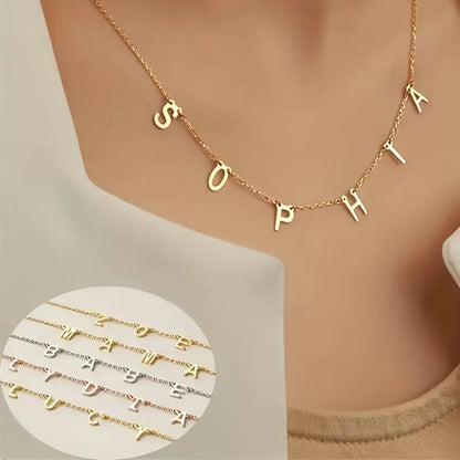 Collana con Iniziale Personalizzata Dorata