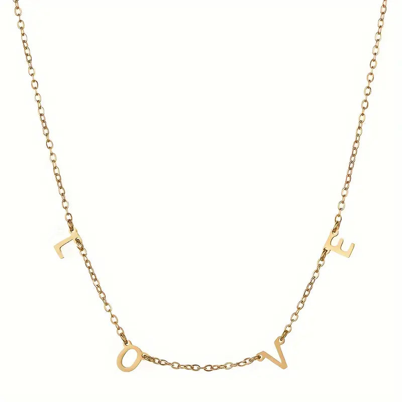 Collana con Iniziale Personalizzata Dorata
