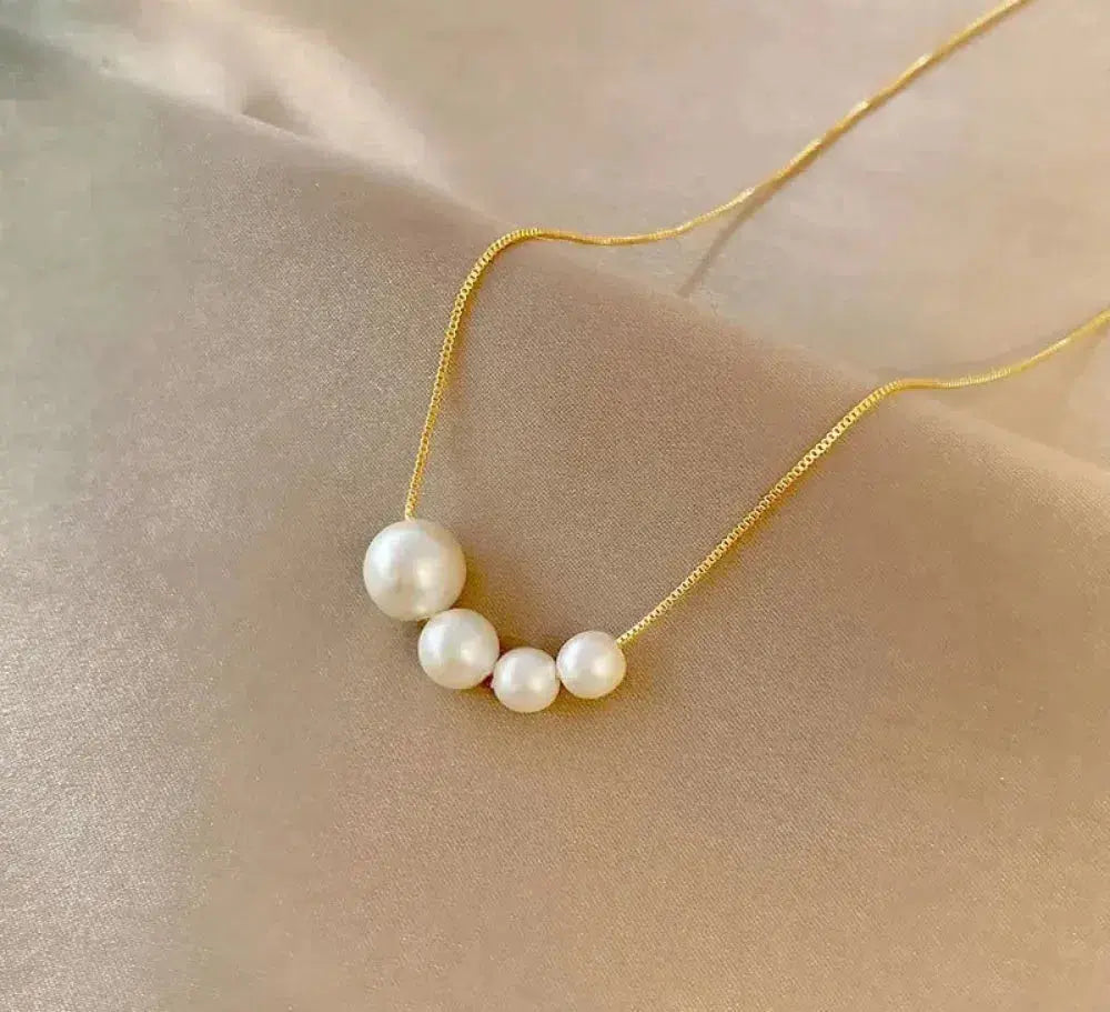 Collana con perla d'acqua dolce in oro