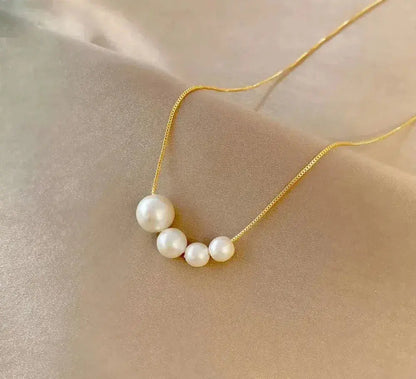 Collana con perla d'acqua dolce in oro