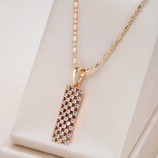 Collana in zirconi placcata oro
