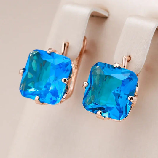 Orecchini con Zirconi Cubici d'Oro