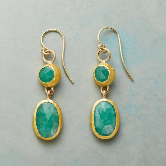 Orecchini Vintage Turchese e Oro