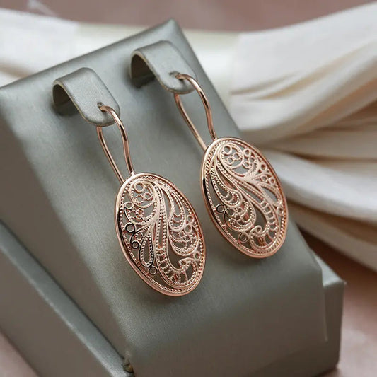Orecchini eleganti e lucidi in oro