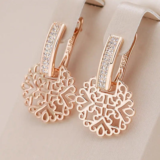 Orecchini Mandala Placcati Oro Eleganti