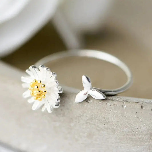 Anello con Margherita in Argento