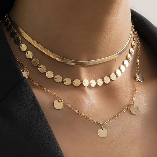 Collane rotonde placcate oro