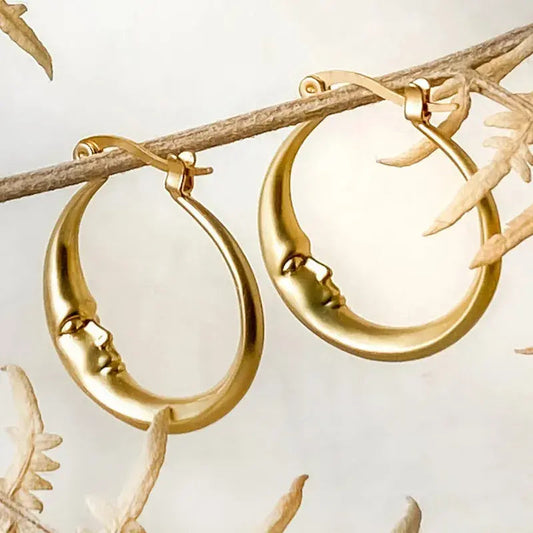 Orecchini Vintage a Luna in Oro