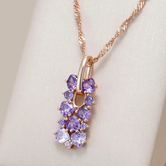 Collana elegante viola