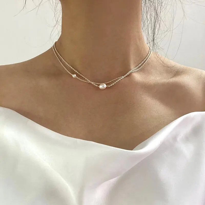 Collana con Perle d'Acqua Dolce