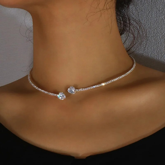 Collana Vintage con Doppio Zirconia