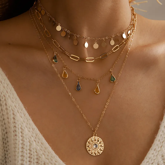 Collana Vintage Sun Golden