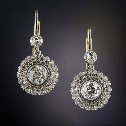 Orecchini Mandala Vintage con Zirconi
