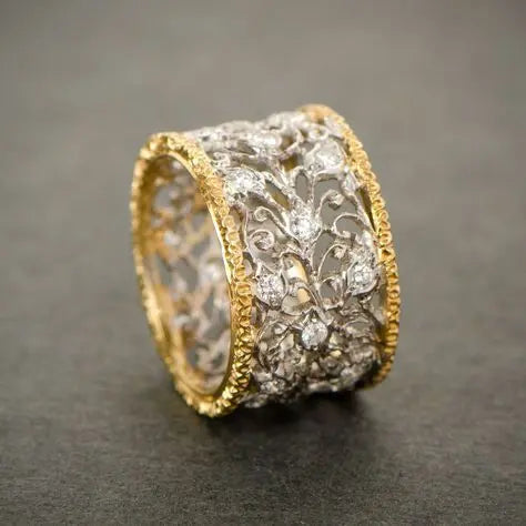 Anello Ivy in Zirconia Vintage