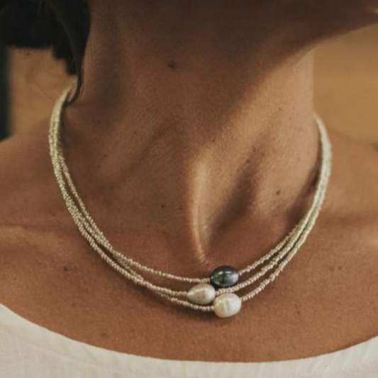 Collana di Perle d'Acqua Dolce Vintage