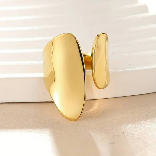 Anello aperto elegante in oro