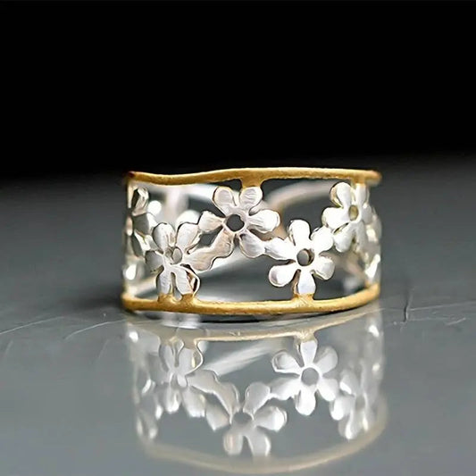 Anello a margherita vuota irregolare