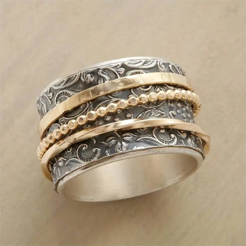 Anello Antico Vintage in Oro e Argento
