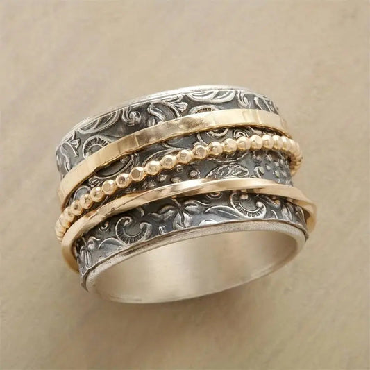 Anello Antico Vintage in Oro e Argento