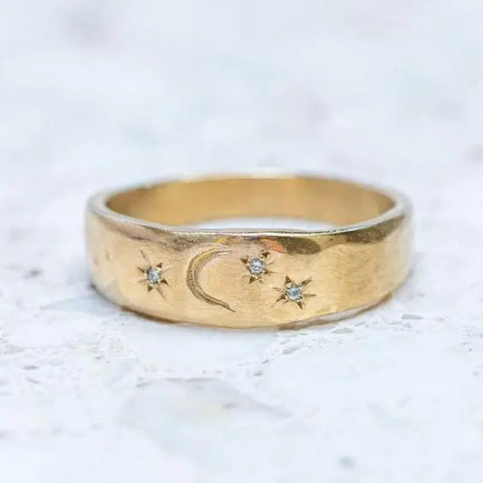 Anello Sterling Night in Oro Vintage