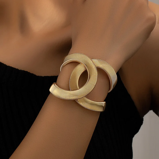 Bracciale Elegante Doppio in Oro