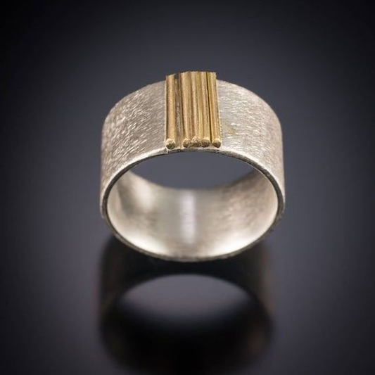 Anello in stile vintage delicato placcato oro